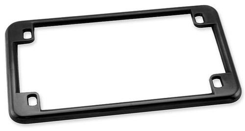 Black Motorcycle License Plate Frame for 7/" x 4/" Motorcycle Plates Black Frame