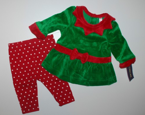 Hose~USA~56-62~Weihnachten~Christmas~Elfe~Babyanzug~Zweiteiler Langarmshirt