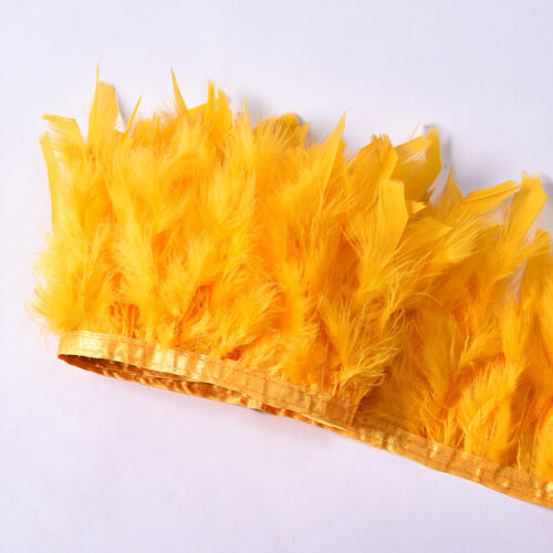 1M Feather Tassel Fringe Trim Dress Fringing Ribbon Trim Tassel DIY Craft