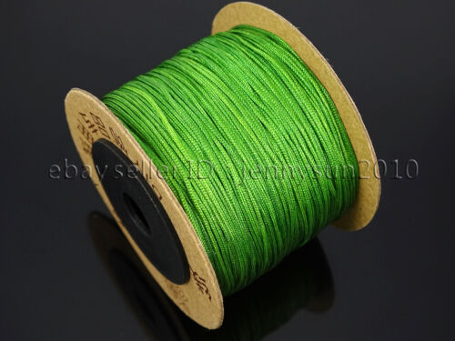 Satin Silk Braid Rattail Cord Knotting Thread Rope Beading Jewelry Design Crafts
