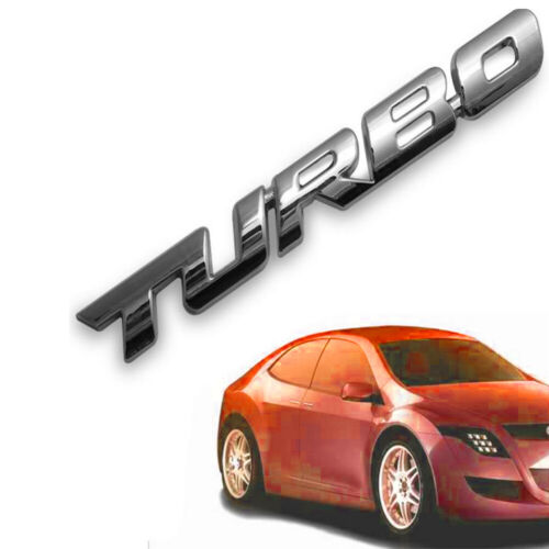 3D turbo Letter  Emblem Badge Metal Chrome Sticker For Car Truck Motor Decal Top