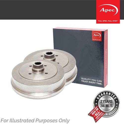 Fits Fiat Panda 1.2 Genuine OE Quality Apec 4 Stud Brake Drums