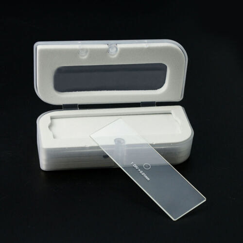 Micrometer Calibration Slide DIV=0.01mm Microscope Stage Micrometer with Box