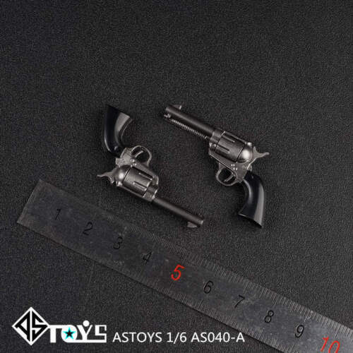 1//6th ASTOYS Revolver Pistol Gun Model AS040 Toy Black Fit 12/'/' Figure Soldier