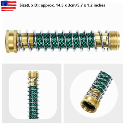 Garden Hose Extension Adapter Hose Kink Protector with Coil Spring Adapter