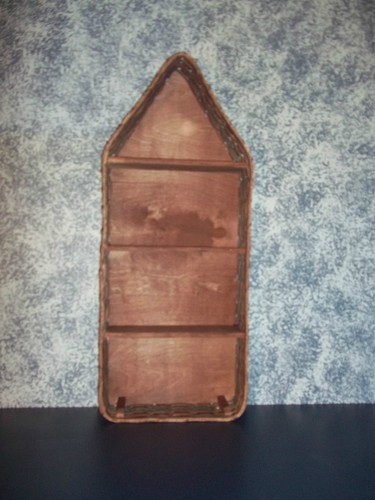 AMISH HANDMADE LARGE NATUICAL BOAT BASKET SHELF AMISH HANDMADE LARGE NATUICAL BOAT BASKET SHELF