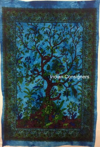 Tree Of Life Small Tapestry Poster Hippie Home Decor Throw Wall Hanging Textile 