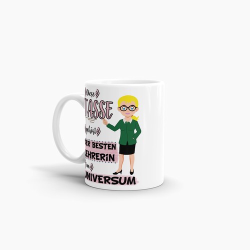 Geschenk Schule Abi Tasse für die beste Lehrerin im Universum