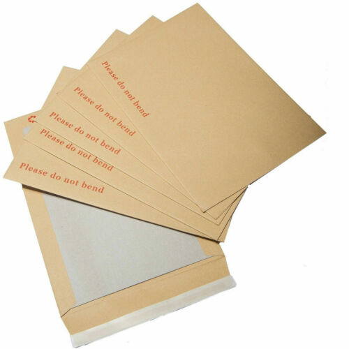 20 x NEW BROWN C5 A5 BOARD BACK BACKED ENVELOPES 229x162mm PIP// HIGH QUALITY