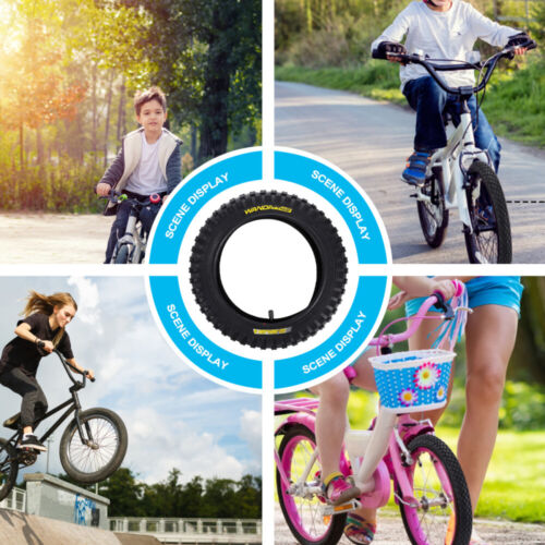 1 Satz Kinder Fahrradreifen Mountainbike Reifen mit Innenrohr Ersatz Zubehör