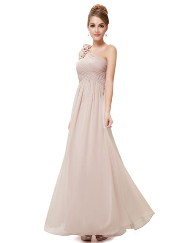 Ever Pretty US One Shoulder Long Bridesmaids Wedding Dresses Prom Gowns 08237
