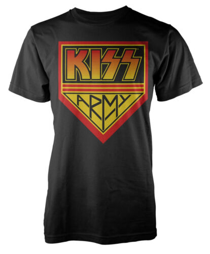 Official KISS ARMY Men/'s Black T-Shirt