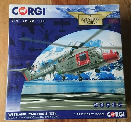 CORGI AA39007 Westland Lynx HAS 3 Ice HMS Endurance 2002 LTD Edition de 1000