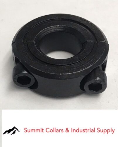 Free Ship 1” DOUBLE SPLIT STEEL NEW CLAMPING SHAFT COLLAR BLACK OXIDE Qty 1