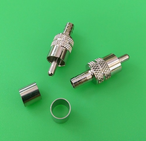 10 PCS RCA RG59 CRIMP-ON CONNECTOR USA Seller