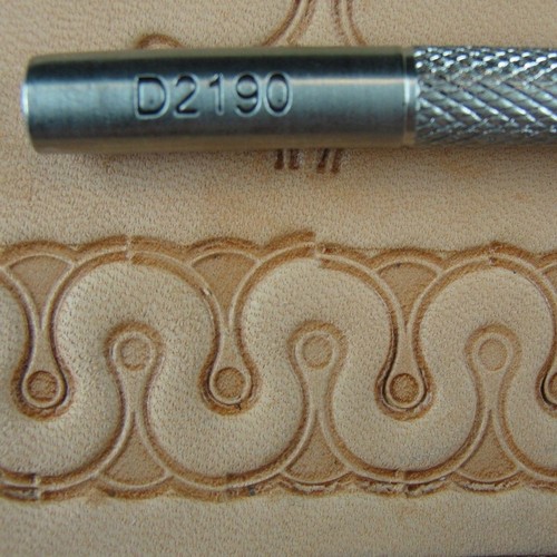 Stainless Steel Craftool Pro Leather Tool #D2190 Meandering Border Stamp