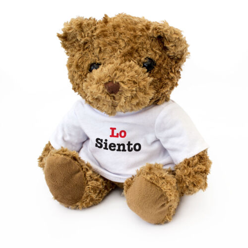 NEW LO SIENTO I Am Sorry In Spanish Cute And Cuddly Teddy Bear Gift