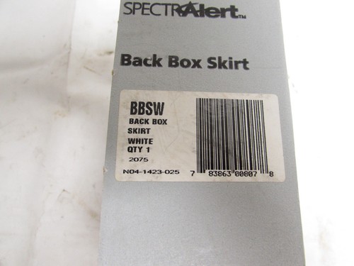 ***NIB*** LOT OF 5 SYSTEM SENSOR SPECTRA ALERT BBSW BACK SKIRT BOX