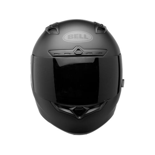 BELL QUALIFIER DLX BLACKOUT MOTORCYCLE HELMET MATTE BLACK TINTED /& CLEAR SHIELD
