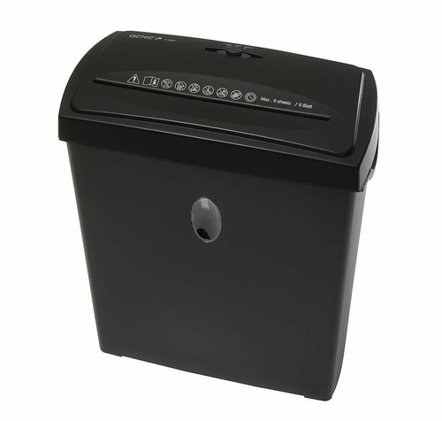 GUT Genie 116X Hochsicherheits Aktenvernichter 6 Blatt Partikelschnitt Shredder