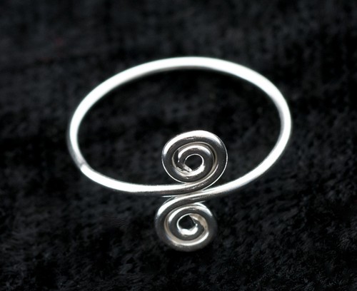 Bague de Pied Orteil Ethnique ajustable-bijou Argent 925-0.6g-W48 10122