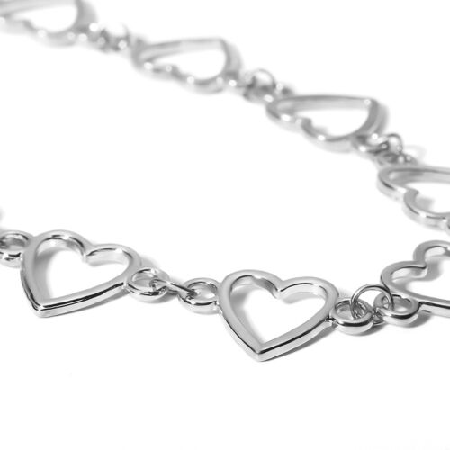 Fashion Punk Hollow Heart Pendant Choker Chain Buckle Collar Necklace Jewelry ZY