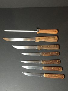Tramontina-Inox-Stainless-Brasil-Knives-set-of-7-wood-handled
