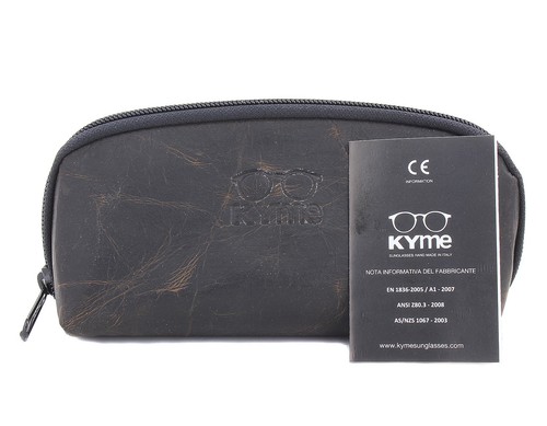 Kyme Gala 3 Shiny Gold Havana Red Brown Gradient Sunglasses