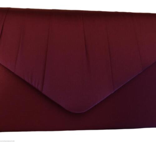 Burgundy Clutch Bag Claret Satin Evening Bag Wine Red Shoulder Bag Prom Bag