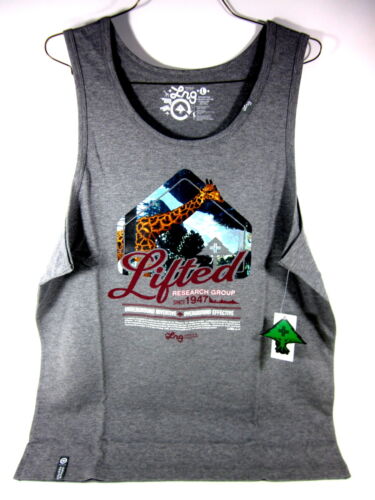 LRG FOREST TANK TOP CHARCOAL HEATHER MEN'S SIZE LARGE COTTON/POLYESTER/RAYON NEW 