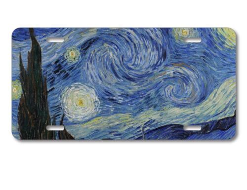 Aluminum License Plate - Van Gogh Starry Night - Ships from USA