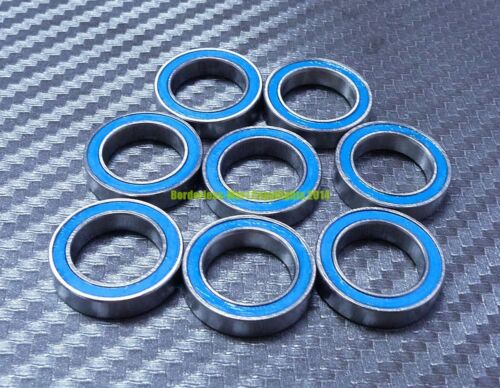 5 Pcs 6701-2RS Blue 12x18x4 mm Rubber Double Sealed Ball Bearing 6701RS 