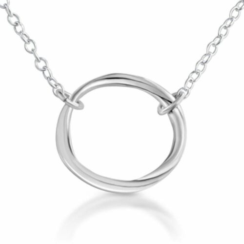 Details about  / Azaggi 925 Sterling Silver Pendant Necklace Karma Ring Circle of Life Spiritual