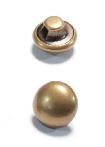 #1 Antique Gold  5 Different Size Metal Shank  Dome Button Colour 