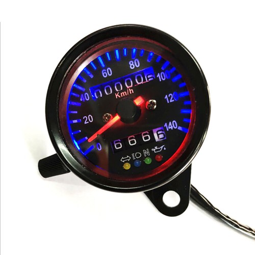 Motorcycle Speedometer Odometer Gauge ATV Bike Scooter Backlit Dual Speed Meter