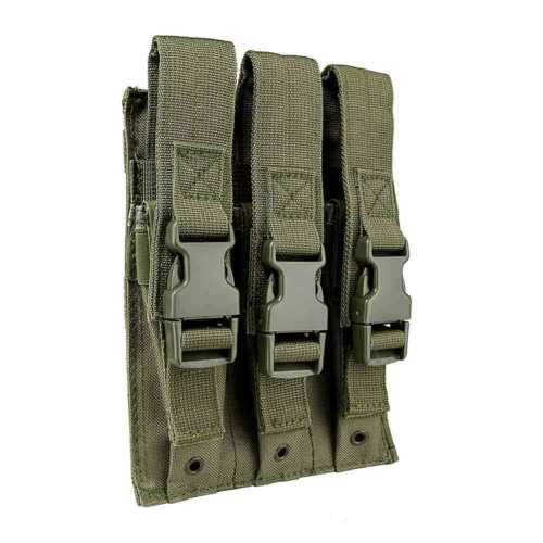 VISM Triple High-Capacity Extended Magazine MOLLE Pouch Hicap Pistol Pouch ODG~
