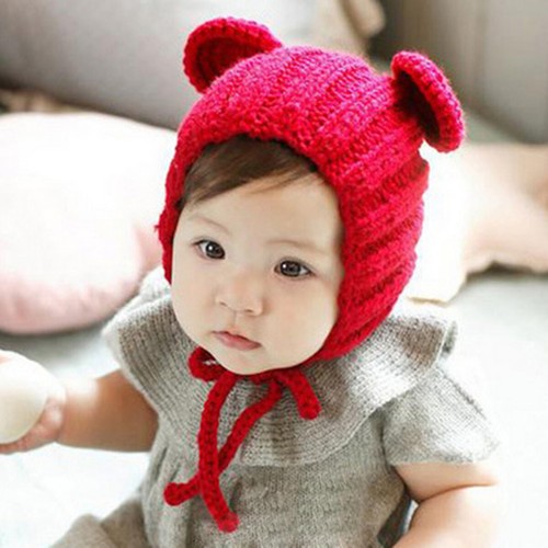 Baby Newborn Knitted Crochet Beanie Hat Boy Girl Winter Warm Kids Cap Toddler