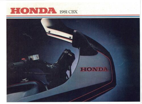 $9.00 1981 Honda CBX 1047cc Six-Cylinder motorcycle sales brochure Reprint 
