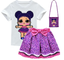 Kids Girls Back to school Short Sleeve T Shirt+Pleated Skirt 3PCS Outfit Set