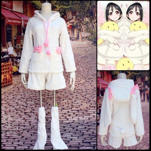 Details about / Cosplay Costume Love Live Lovelive Kawaii Yazawa Niko Bunny Rabbit Pajamas