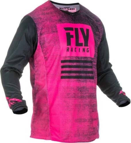 X-Large, Neon Pink/Black Fly Racing Kinetic Noiz Jersey 