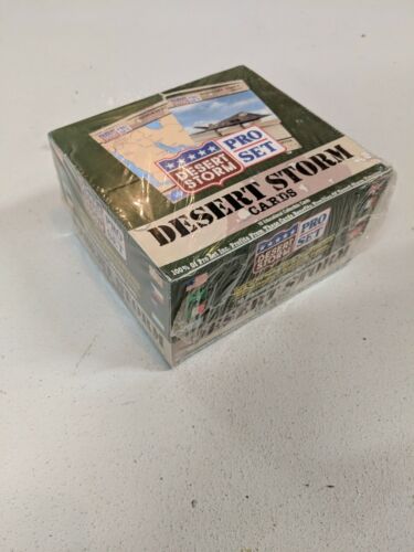 Desert Storm Mid 1990&#039;s Pro Set Trading Cards Sealed Box of 36 - 10 Count Cards
