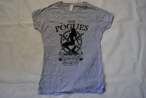 THE POGUES IF I SHOULD FALL FROM GRACE W/GOD LADIES SKINNY T SHIRT NEW OFFICIAL 