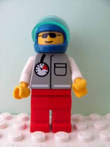 LEGO Minifig res004 @@ Coast Guard 1 Blue Helmet Trans-Light Blue Visor 6338