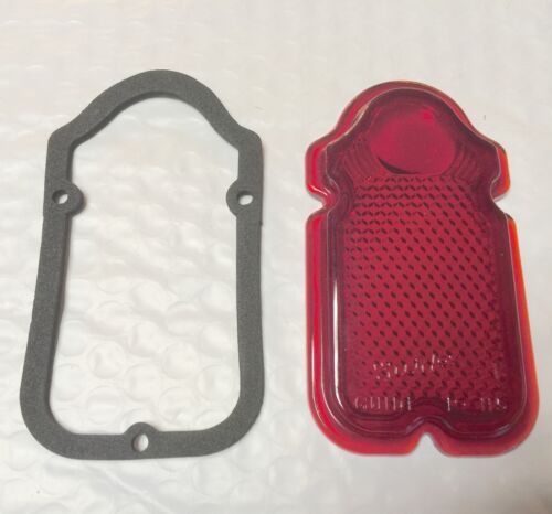 Harley Panhead Tombstone Guidex R-H5 Tail Lamp Lens 47-54 W/ Gasket Knucklehead 