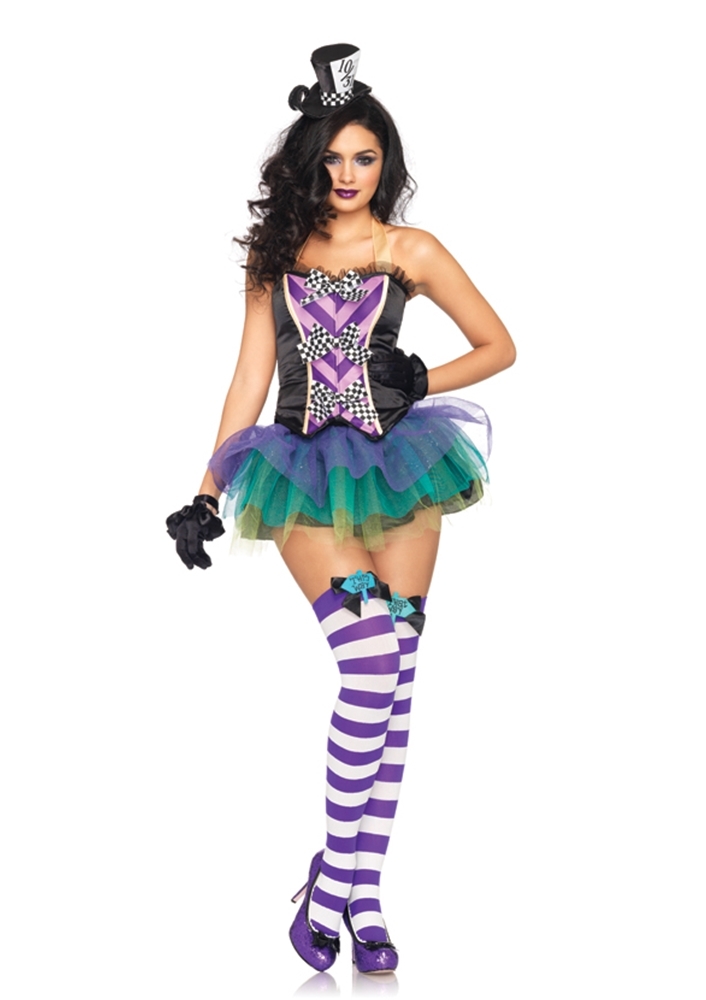 Sexy Tempting Mad Hatter Alice In Wonderland Adult Costume