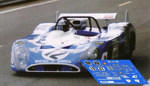 Calcas Matra MS670 Le Mans 1972  1:32 1:43 1:24 1:18 MS 670 decals