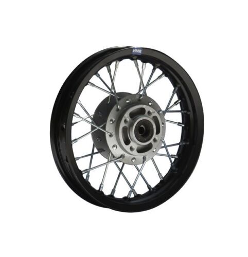 HMParts PIT BIKE DIRT BIKE CROSS ALU-jante anodisé 10 in Avant Noir