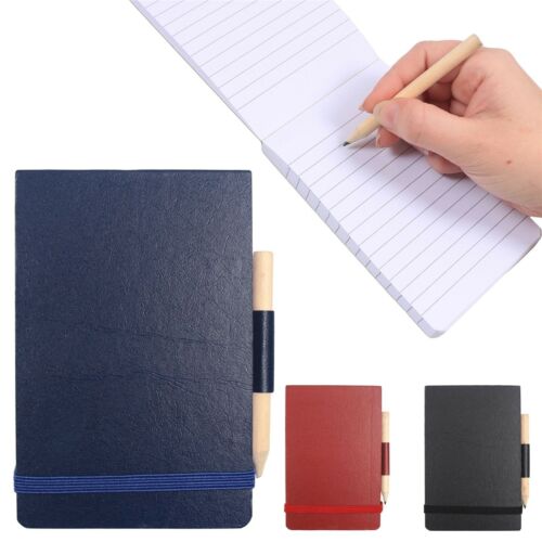 3x Lined Notebook & Pencil Reporter Style Writing/Jotter Paper POCKET SIZE 