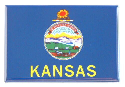 Kansas State Flag FRIDGE MAGNET 